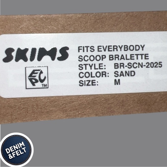 SKIMS FITS EVERYBODY SCOOP BRALETTE | COLOR: SAND | NEW/NWT!!🤎🤎 - Picture 9 of 10